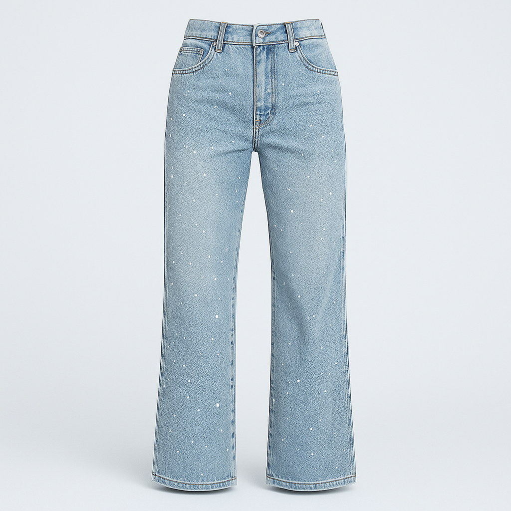 Bellen Afslappede bukser med glimmer