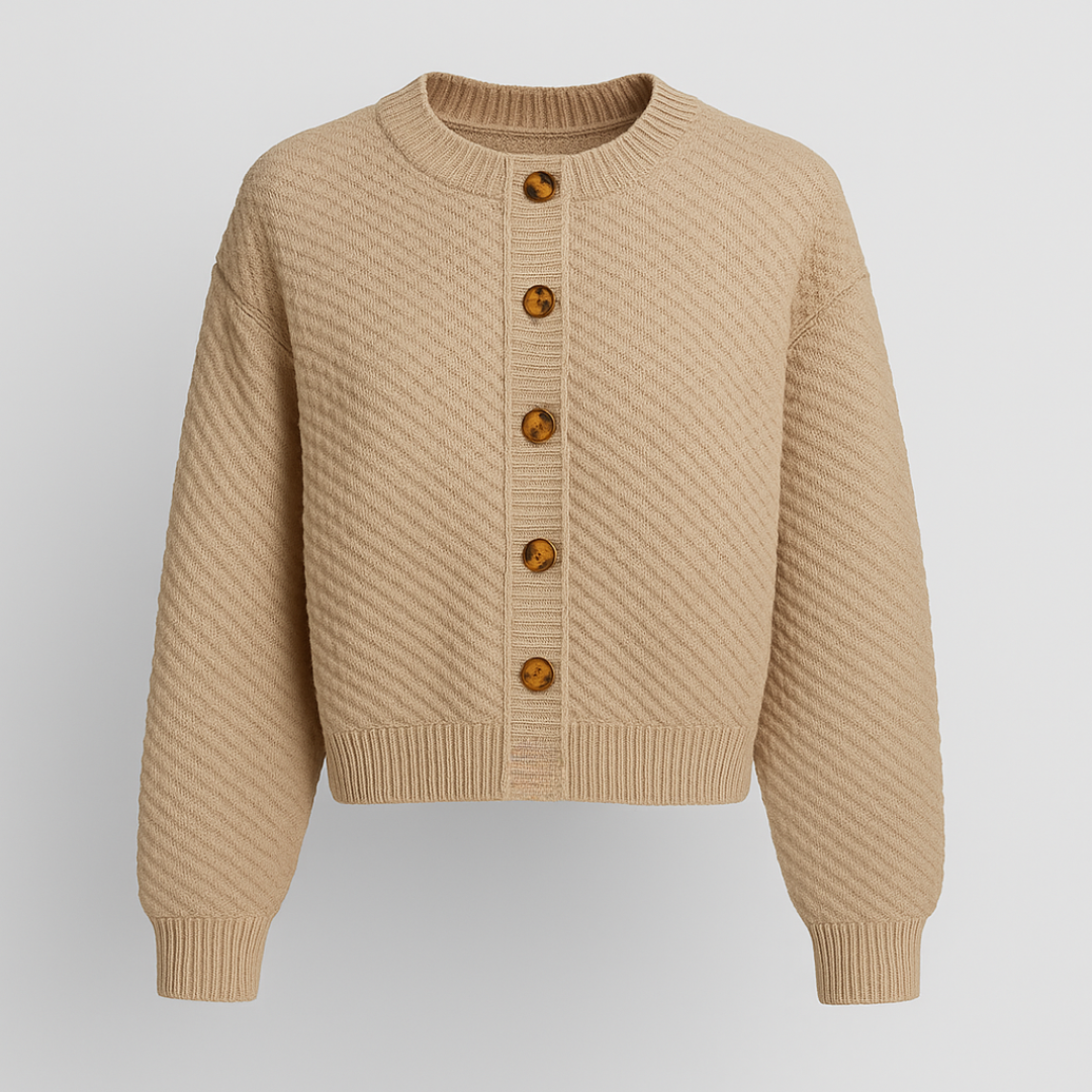 Helene Strikket kort Cardigan