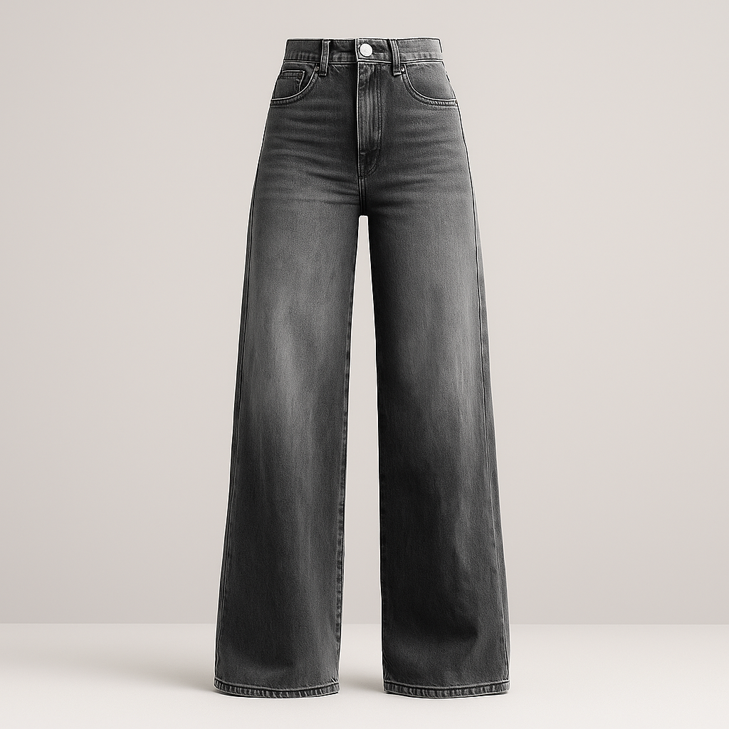 Iris Moderne trendy jeans med brede ben