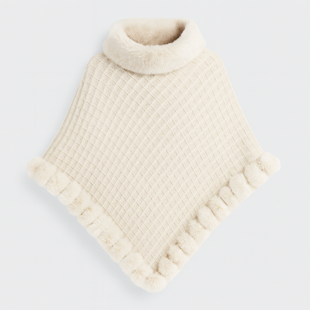 Isabella Poncho med Fuskepels