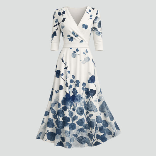 Isla Blomstret Maxi Kjole