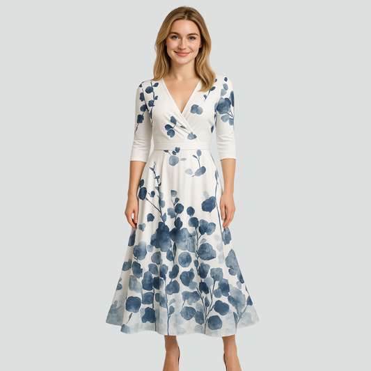 Isla Blomstret Maxi Kjole