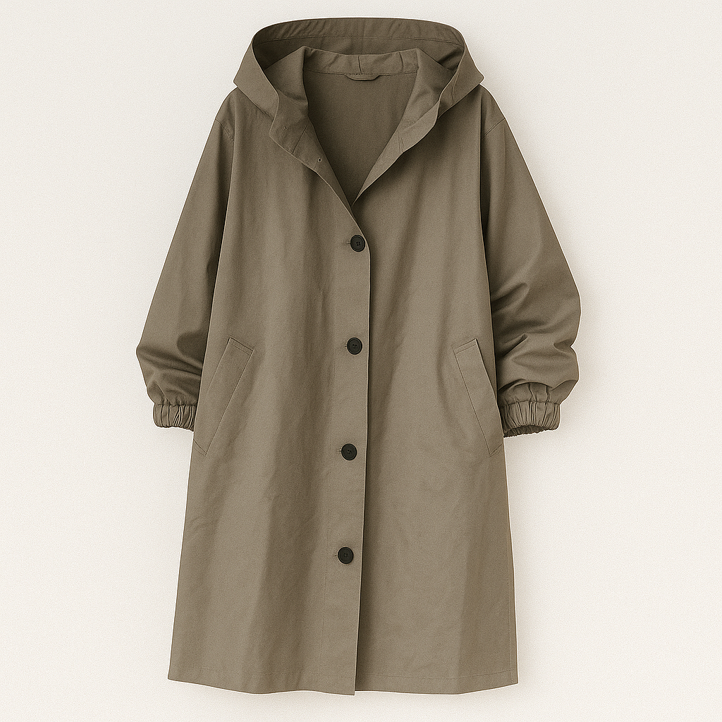 Larissa Klassisk frakke med hætte