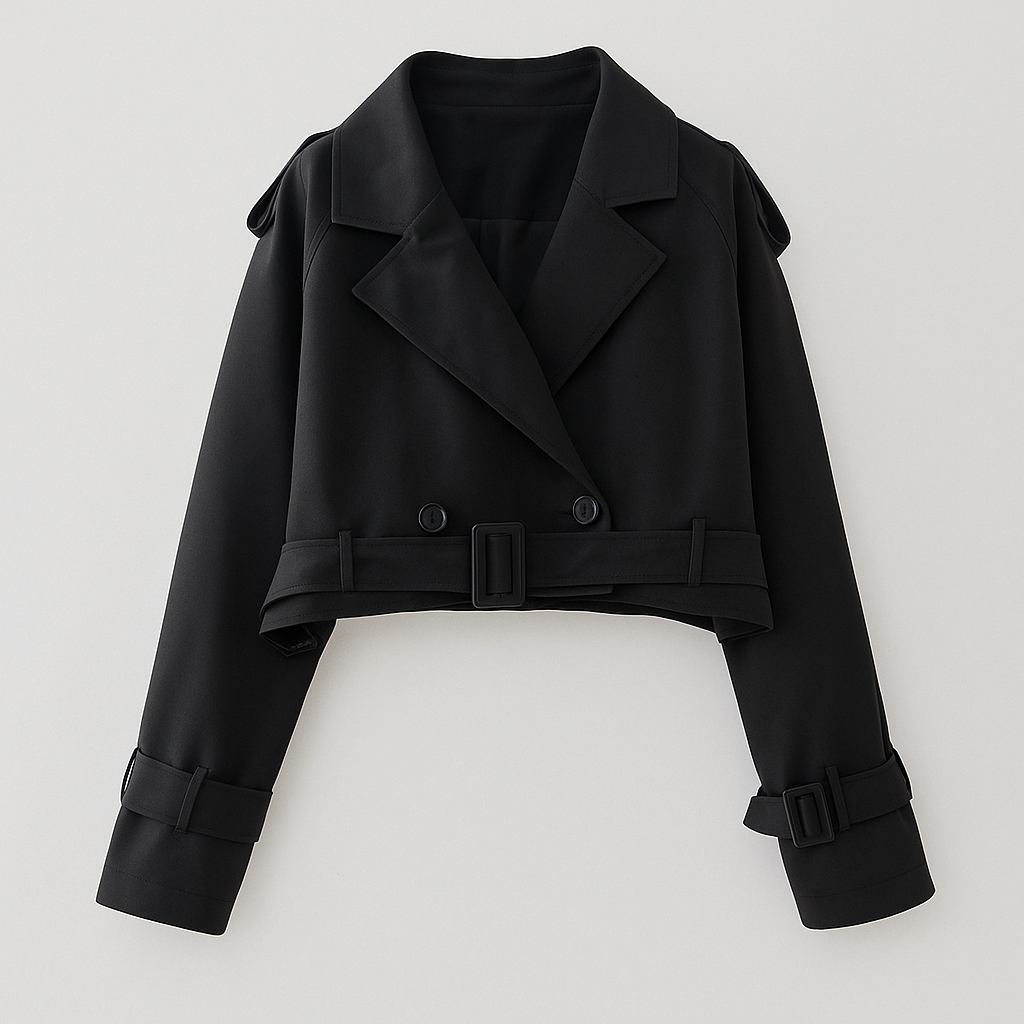 Lyza Trendy kort trenchcoat