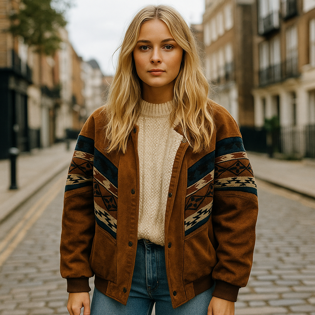 Marja Boho-stil oversized jakke