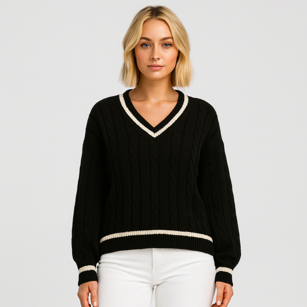 Nanna V-neck-strik