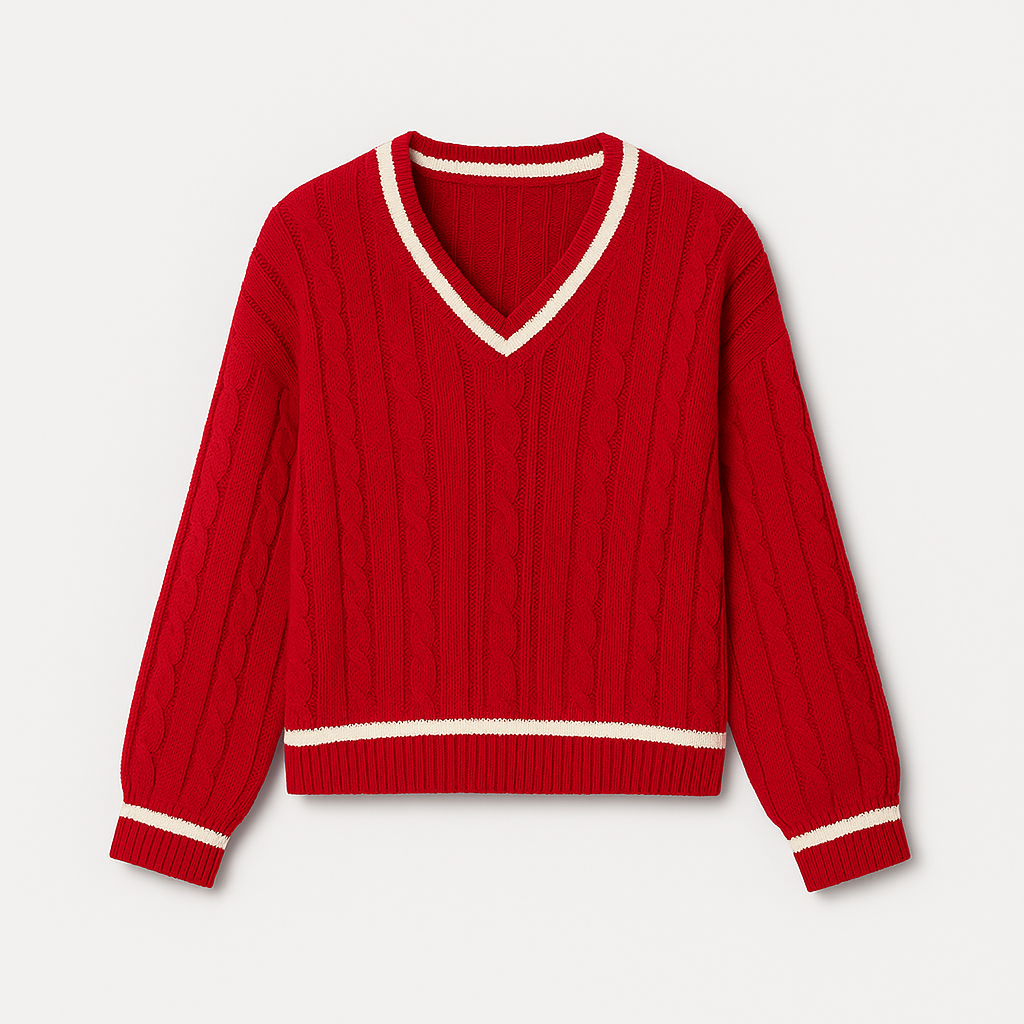 Nanna V-neck-strik