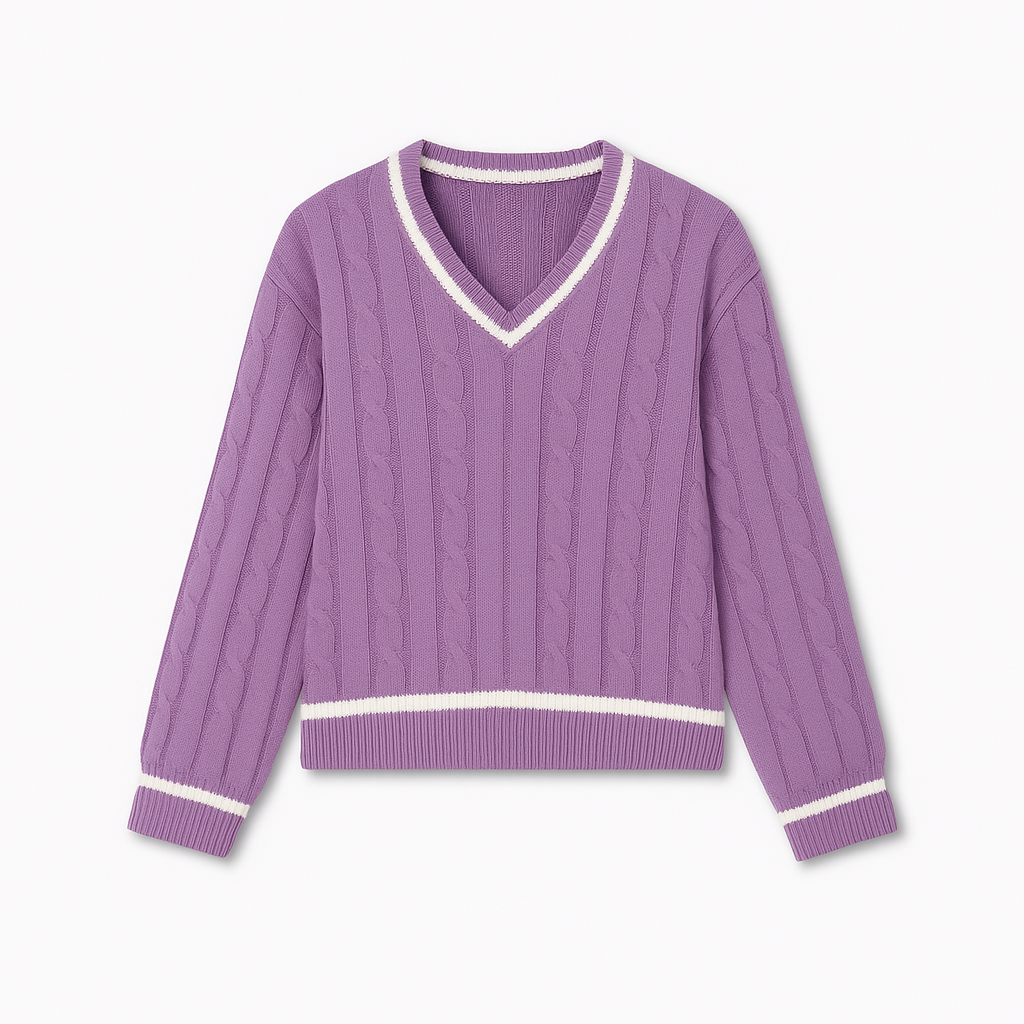 Nanna V-neck-strik