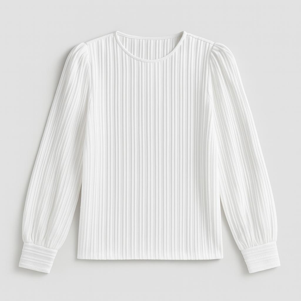 Sofie Plisseret Satinbluse