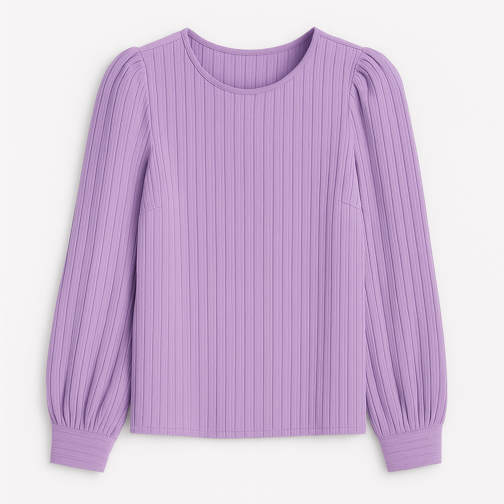 Sofie Plisseret Satinbluse