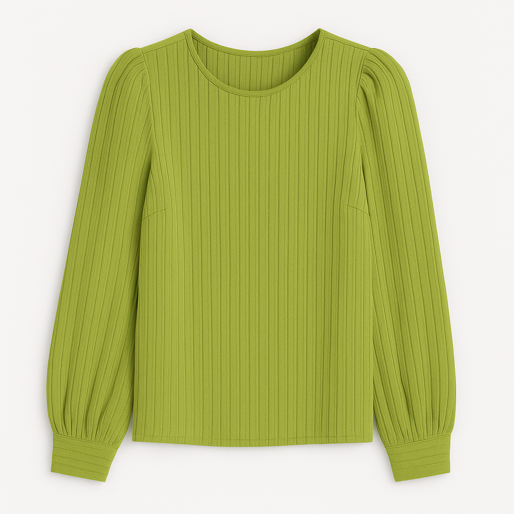 Sofie Plisseret Satinbluse