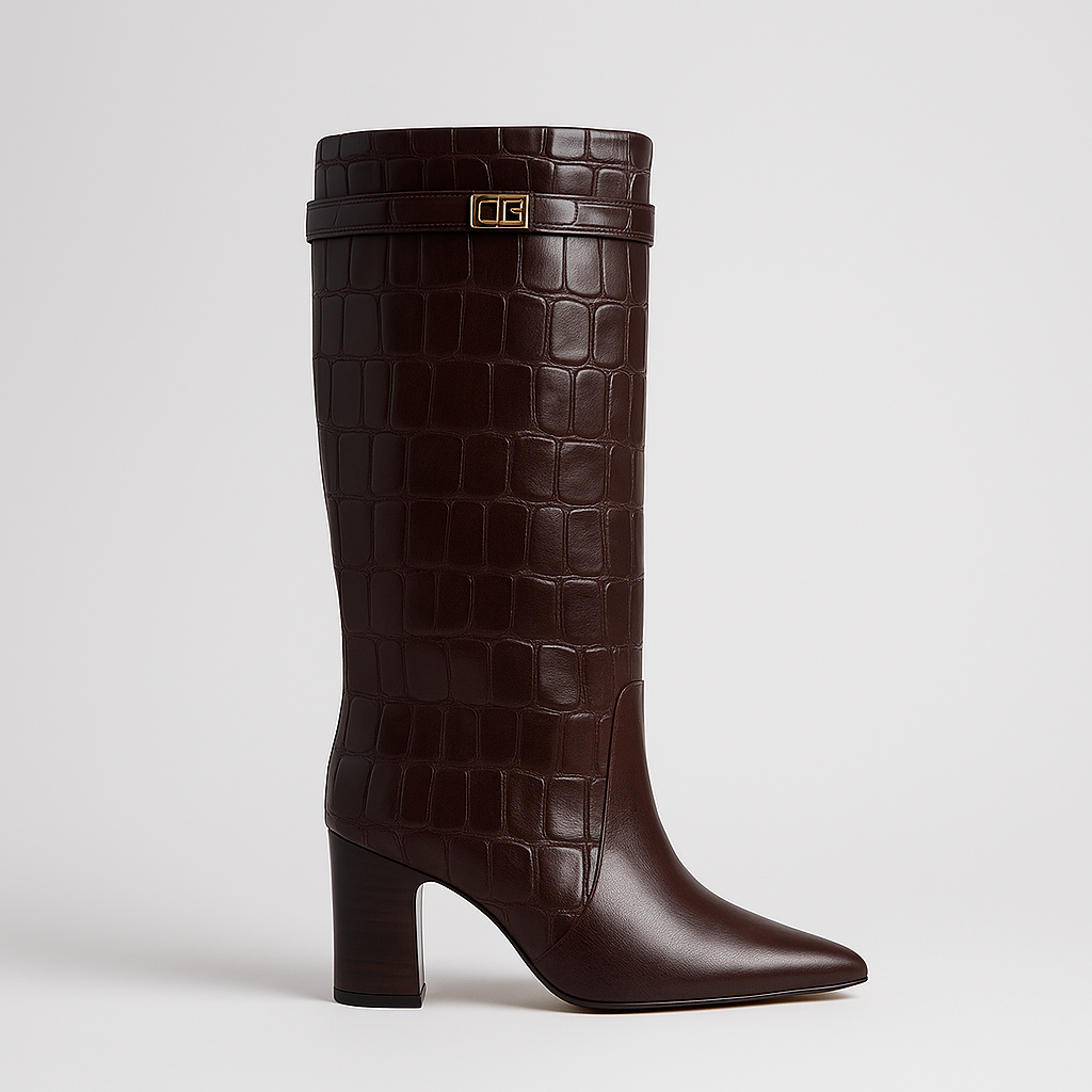 Abigail Falske læderhøje støvler