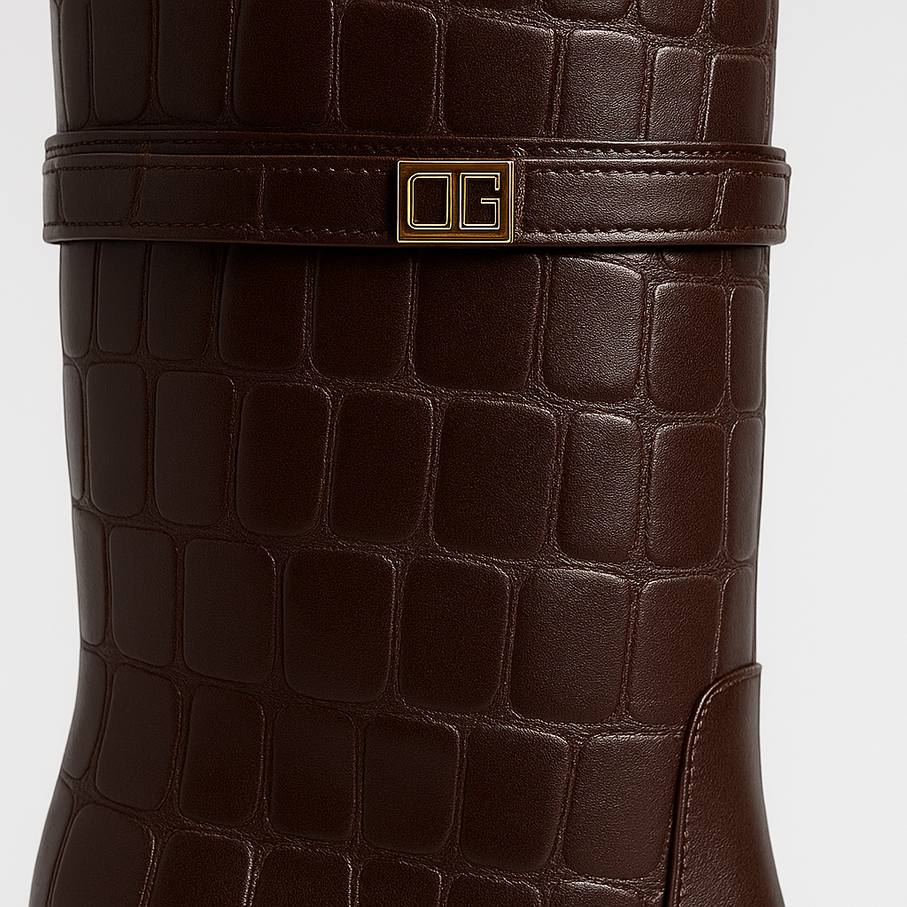 Abigail Falske læderhøje støvler