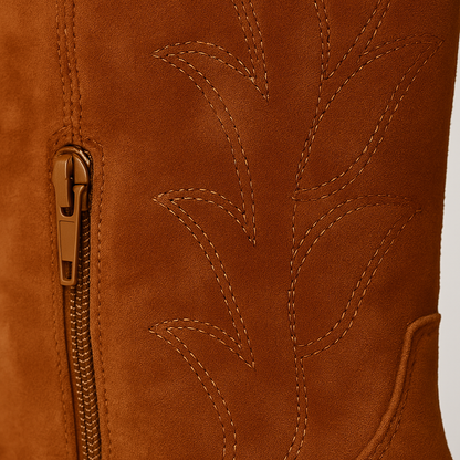 Aida Falske ruskind cowgirl støvler