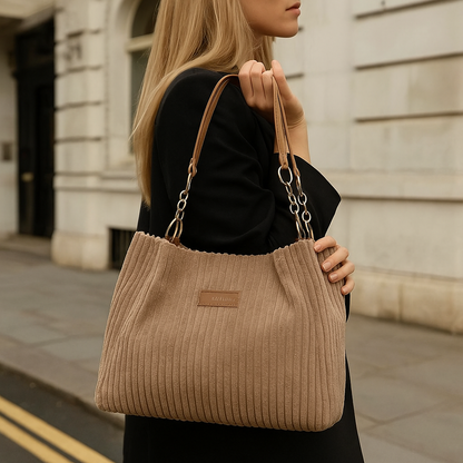 Aoli Trendy skuldertaske i fløjl