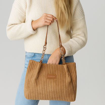 Aoli Trendy skuldertaske i fløjl