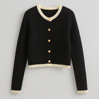 Astrid Elegant Strikket Cardigan