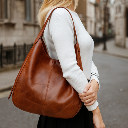 Avril Elegant taske i imiteret læder