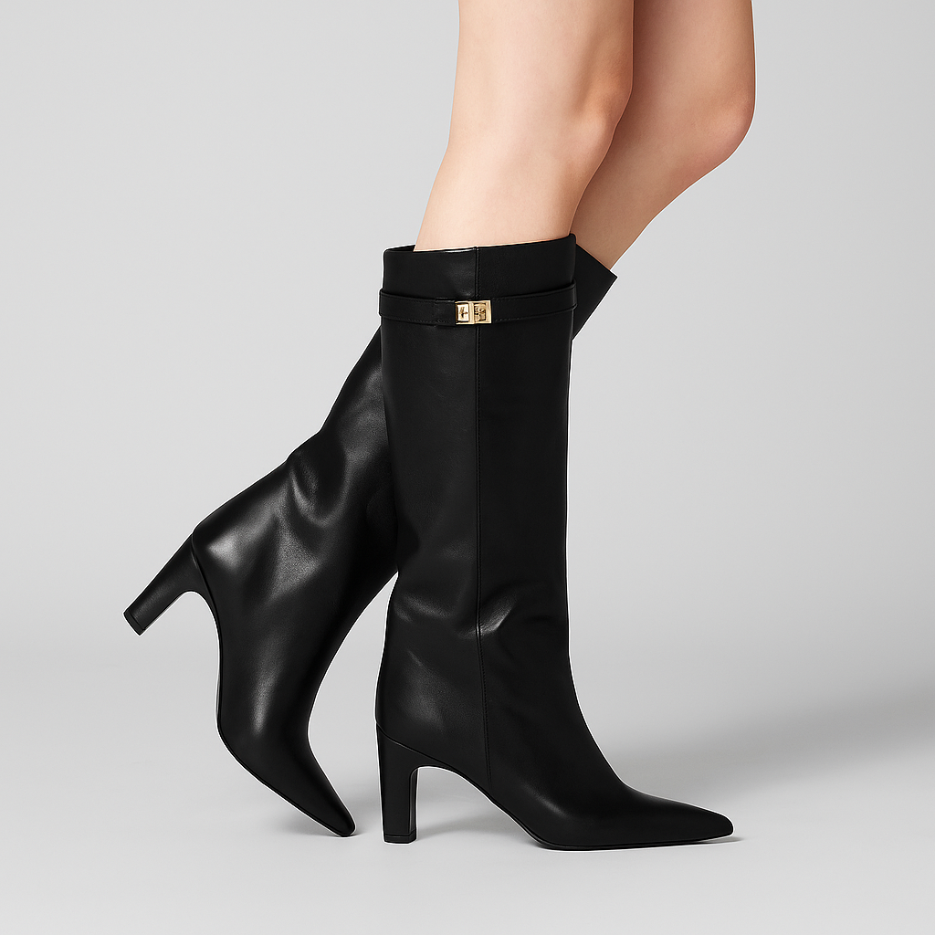 Ayleen Trendy støvler i imiteret læder