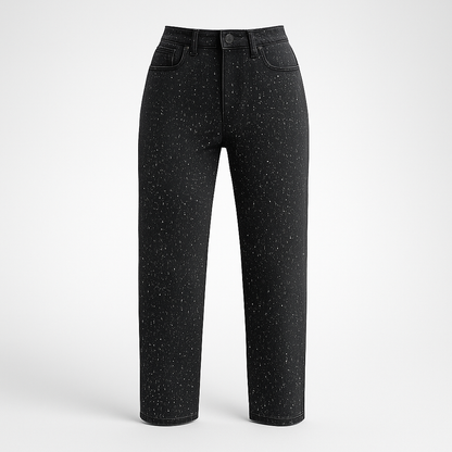 Bellen Afslappede bukser med glimmer