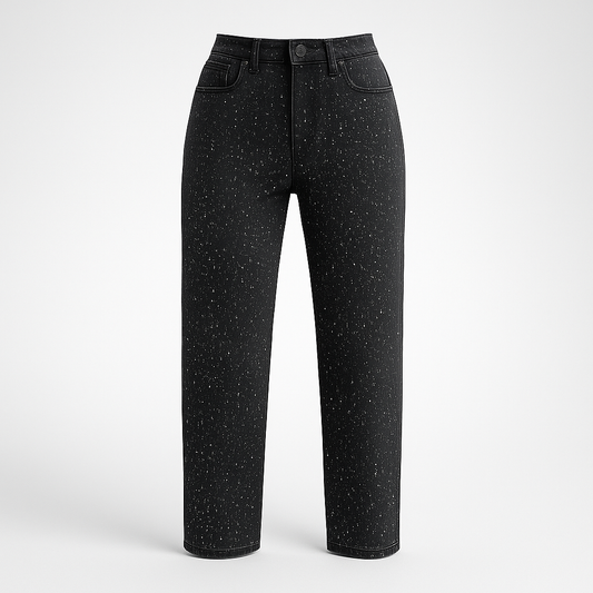 Bellen Afslappede bukser med glimmer