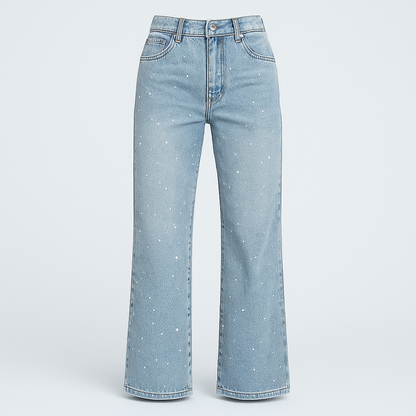 Bellen Afslappede bukser med glimmer