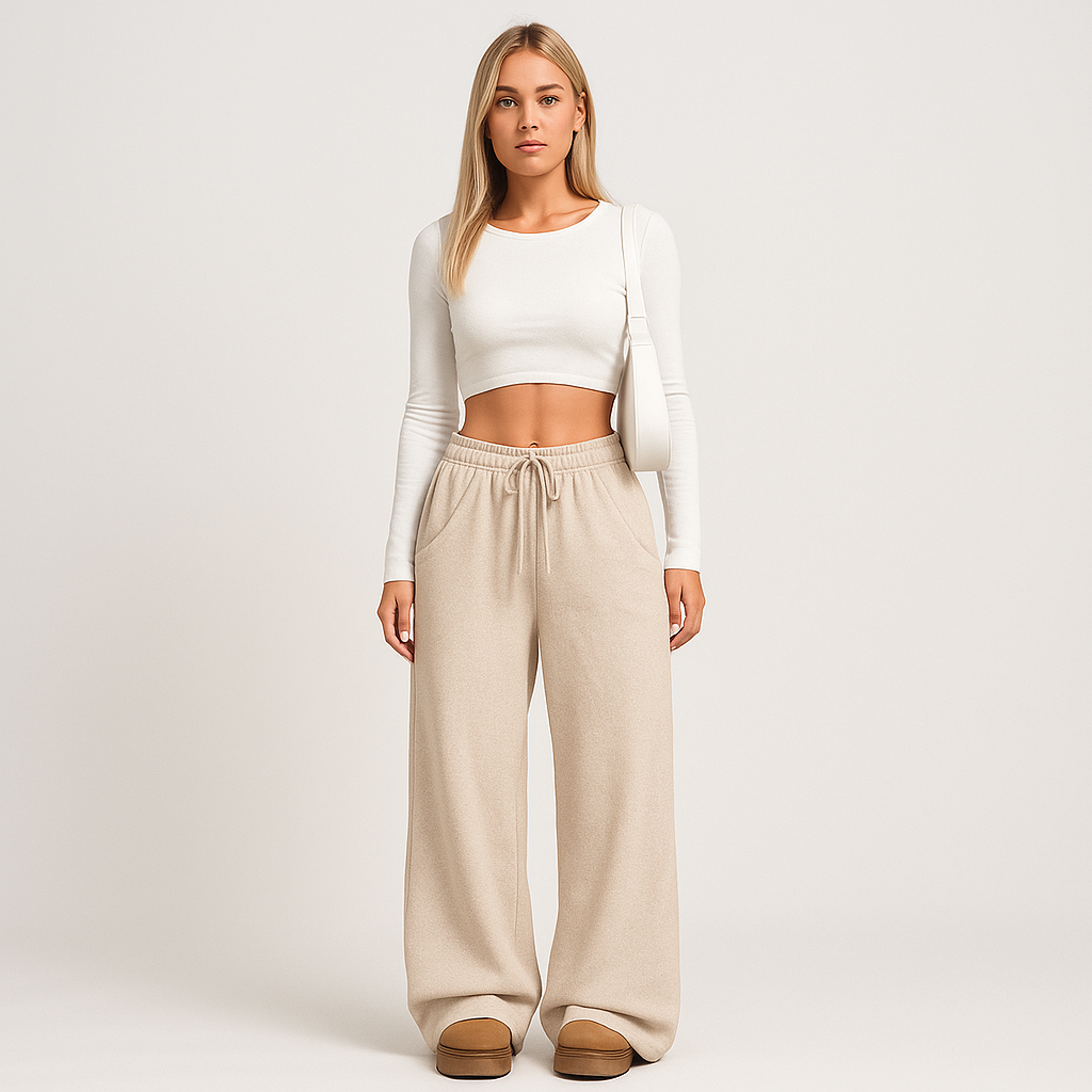 Beth Afslappede bukser med høj talje