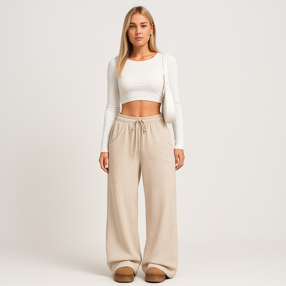 Beth Afslappede bukser med høj talje