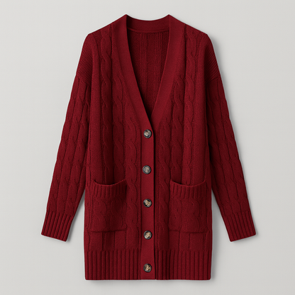 Bodil Kabelstrikket Cardigan