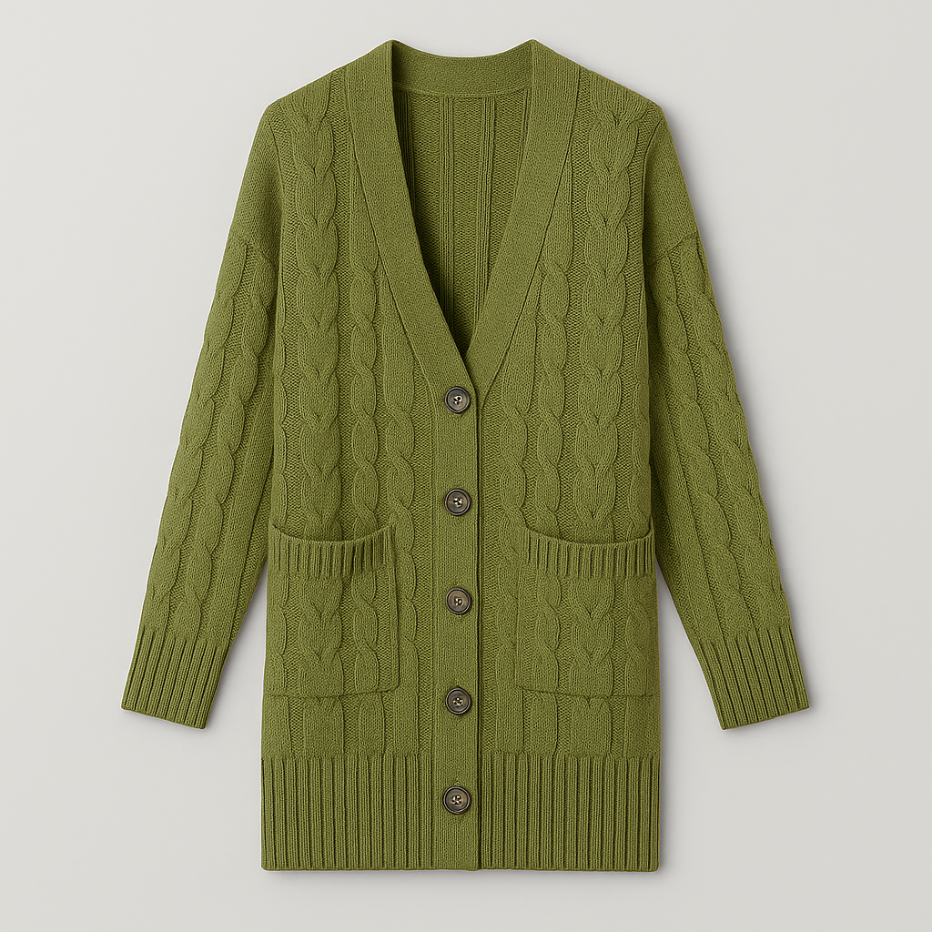 Bodil Kabelstrikket Cardigan