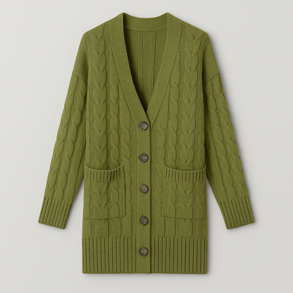 Bodil Kabelstrikket Cardigan