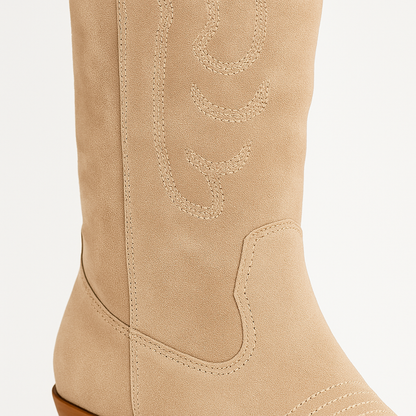 Bree Falske ruskind cowgirl støvler