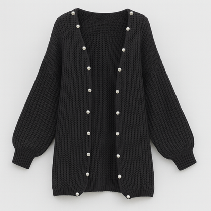 Camilla Minimalistisk Oversized Cardigan