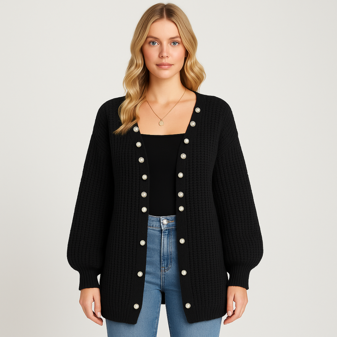 Camilla Minimalistisk Oversized Cardigan