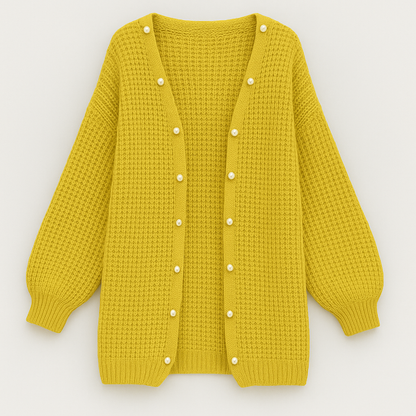 Camilla Minimalistisk Oversized Cardigan