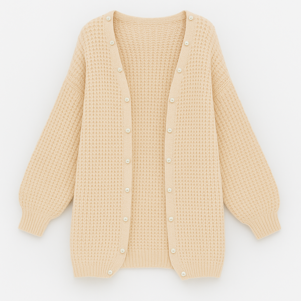 Camilla Minimalistisk Oversized Cardigan