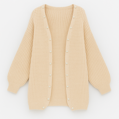 Camilla Minimalistisk Oversized Cardigan