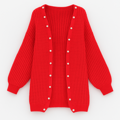 Camilla Minimalistisk Oversized Cardigan