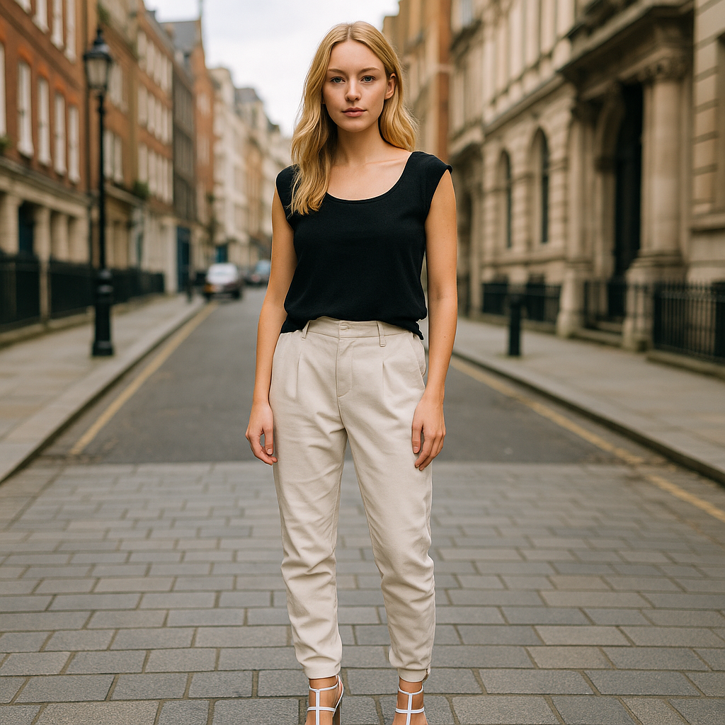 Corey Afslappede asymmetriske bukser