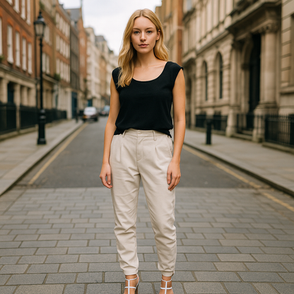 Corey Afslappede asymmetriske bukser