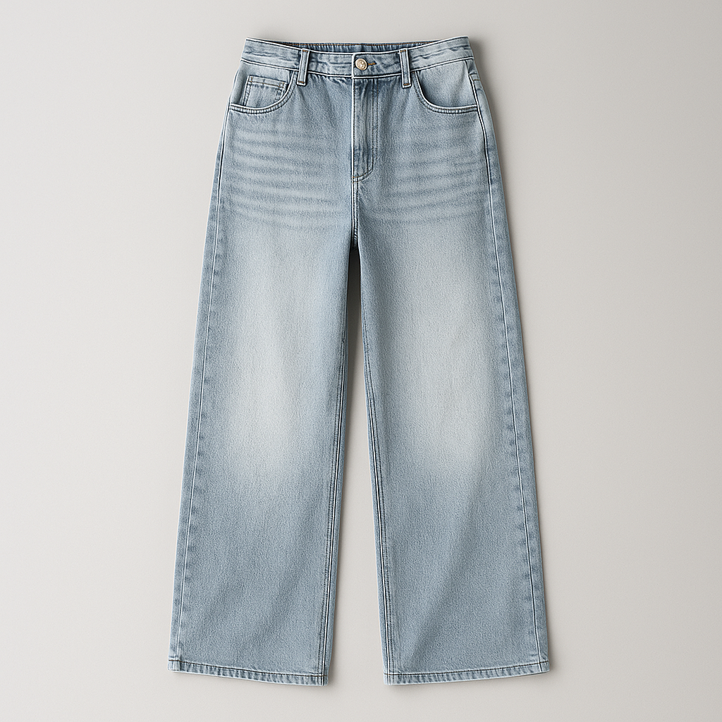 Deniese Afslappet jeans med høj talje