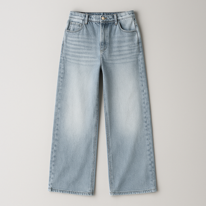 Deniese Afslappet jeans med høj talje