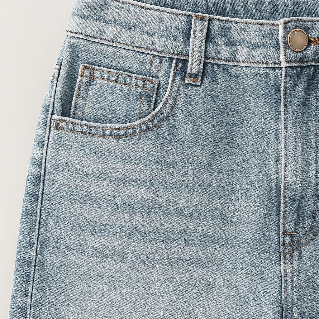 Deniese Afslappet jeans med høj talje