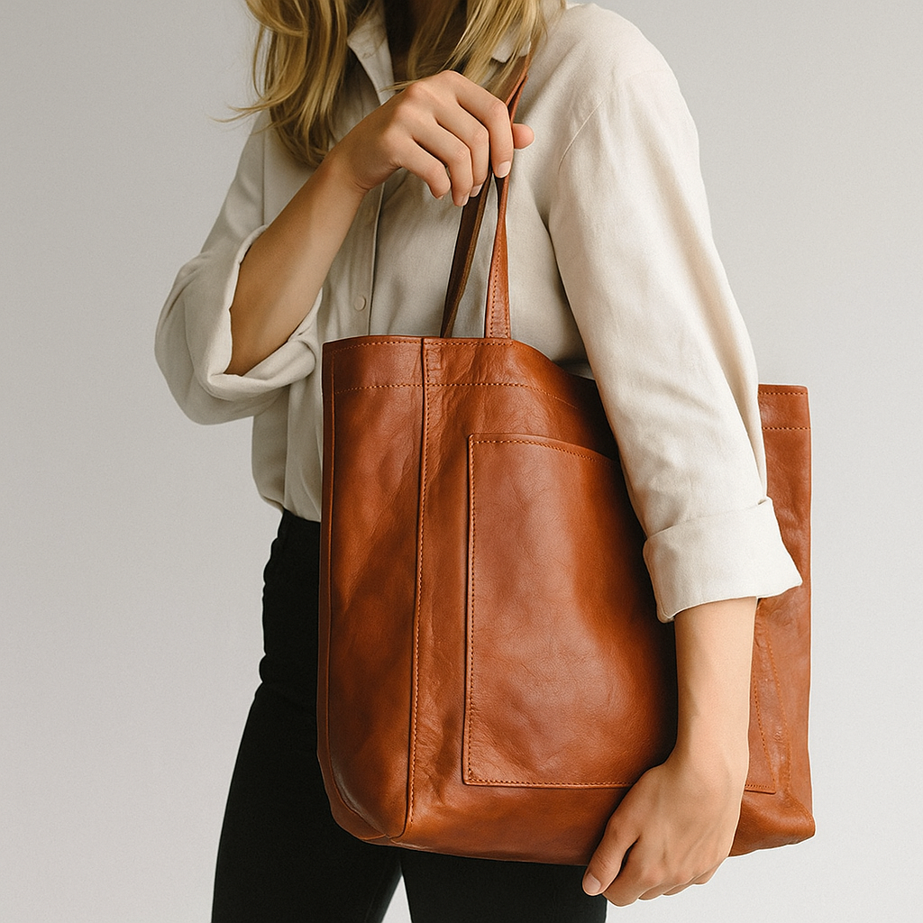 Devina Shopper taske i imiteret læder