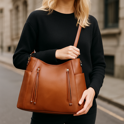 Dianne Vintage taske i imiteret læder