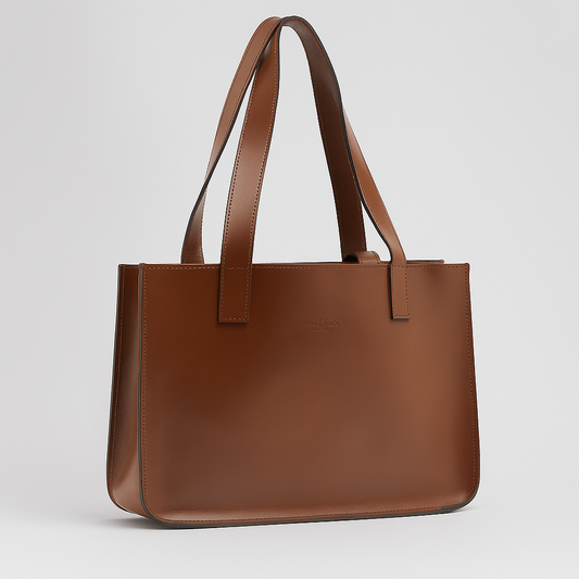 Dinna Shopper taske i imiteret læder