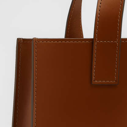 Dinna Shopper taske i imiteret læder