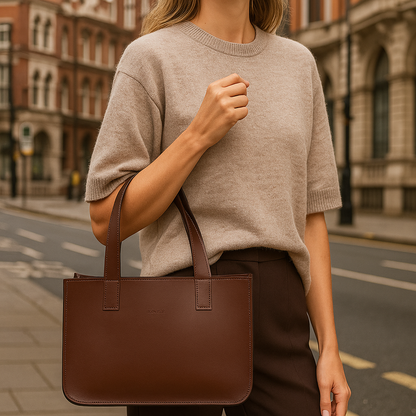 Dinna Shopper taske i imiteret læder