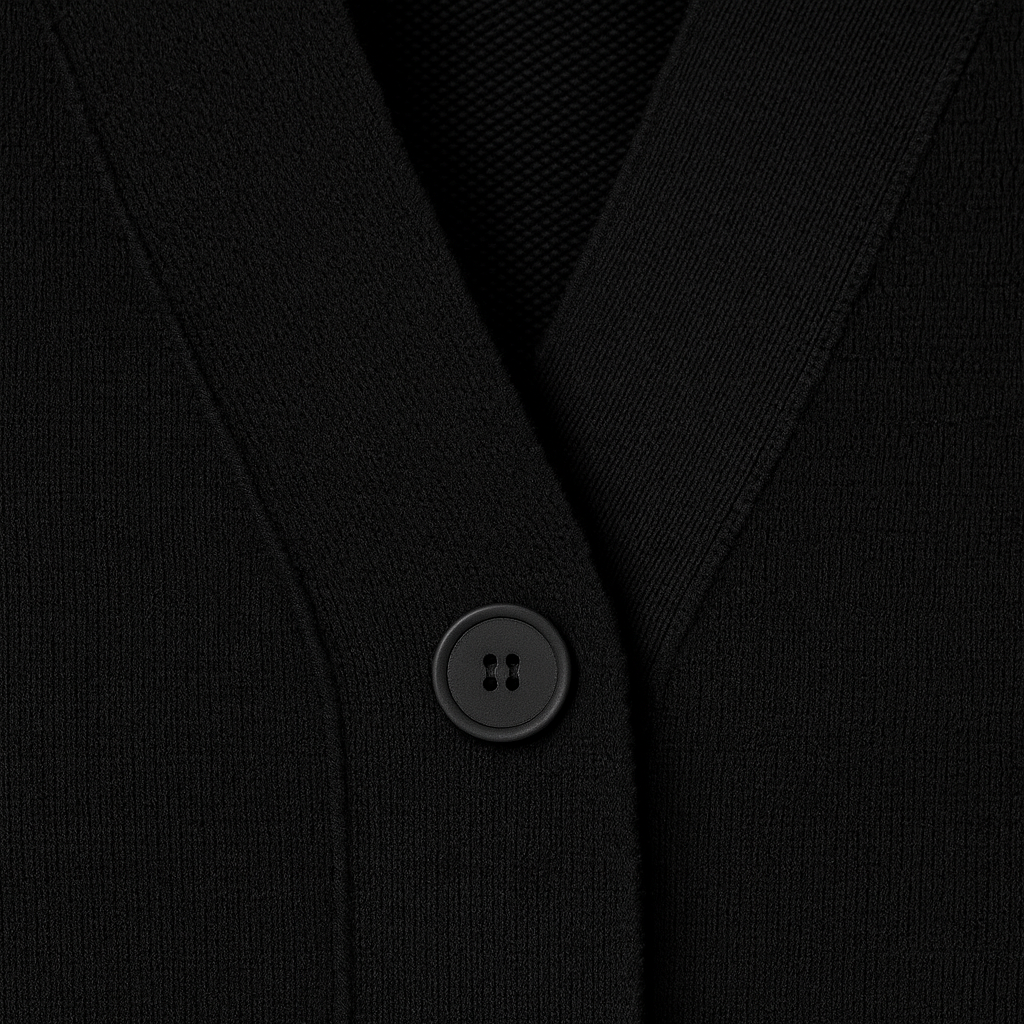 Dorthe Vintage lang cardigan med V-hals