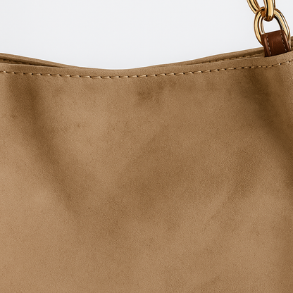 Edralyn Minimalistisk taske i imiteret ruskind